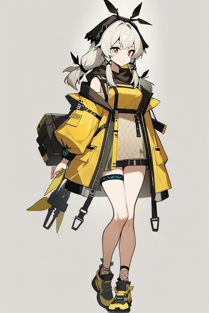 1girl, weedy (arknights), arknights