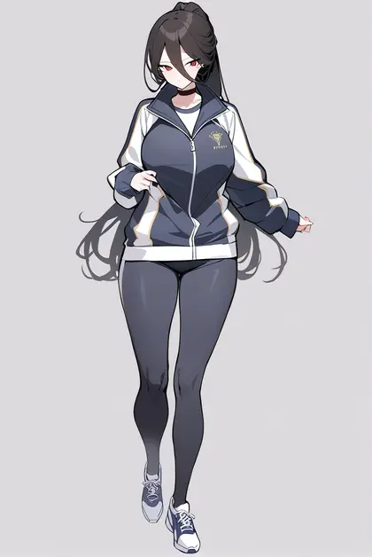 1girl, hasumi (track) (blue archive), blue archive