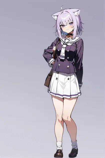 1girl, nekomata okayu (3rd costume), hololive