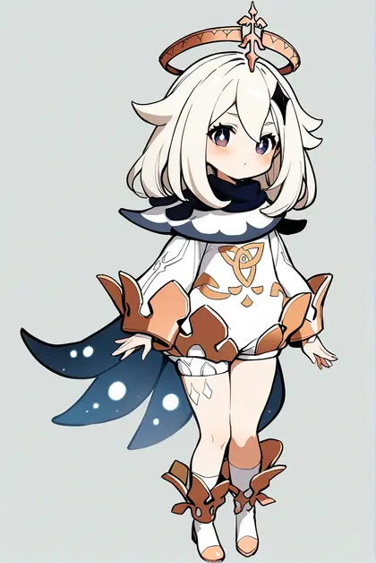 1girl, paimon (genshin impact), genshin impact