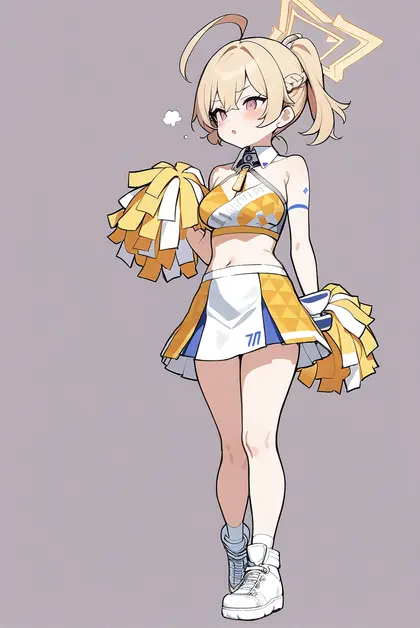 1girl, kotori (cheer squad) (blue archive), blue archive