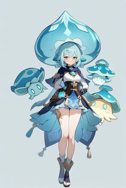 1girl, fungi (genshin impact), genshin impact