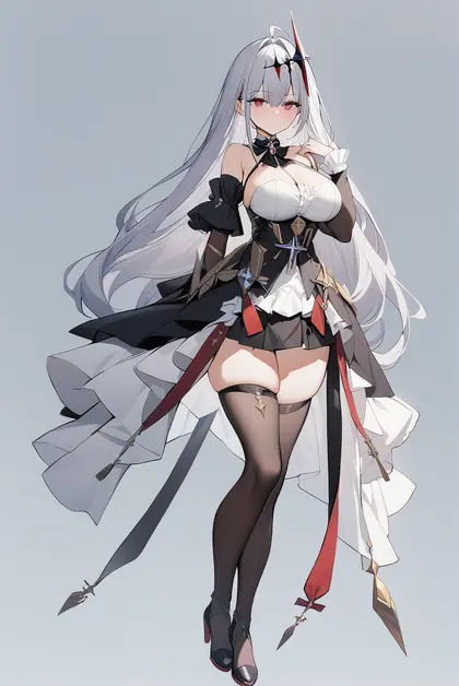 1girl, emden (azur lane), azur lane