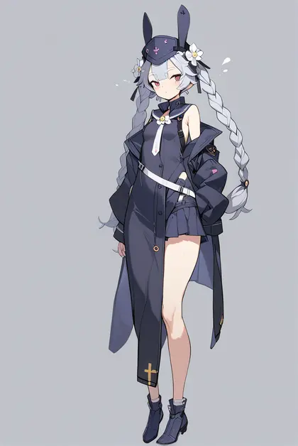 1girl, sr-3mp (girls' frontline), girls' frontline