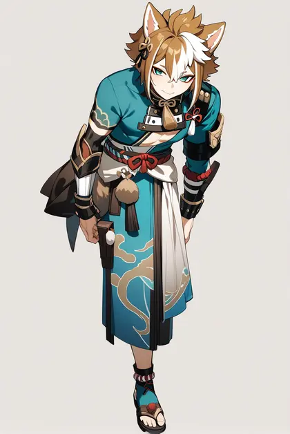 1boy, gorou (genshin impact), genshin impact