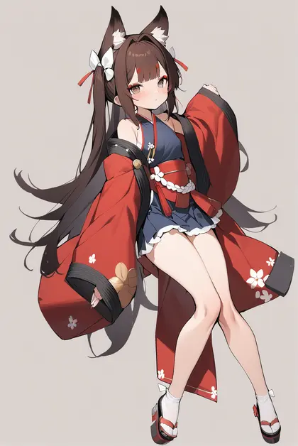 1girl, amagi-chan (azur lane), azur lane