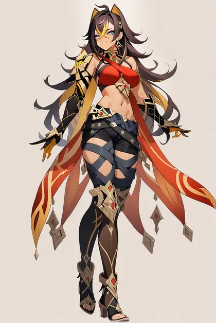 1girl, dehya (genshin impact), genshin impact