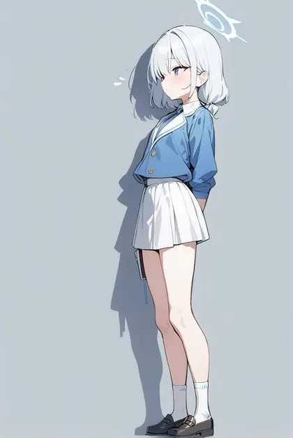 1girl, arona's sensei doodle (blue archive), blue archive