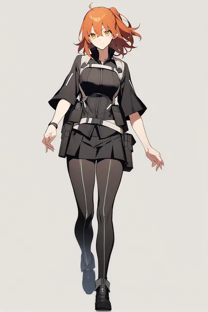 1girl, fujimaru ritsuka (female) (polar chaldea uniform), fate/grand order