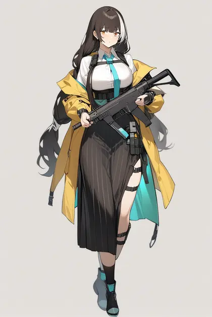 1girl, ro635 (mod3) (girls' frontline), girls' frontline