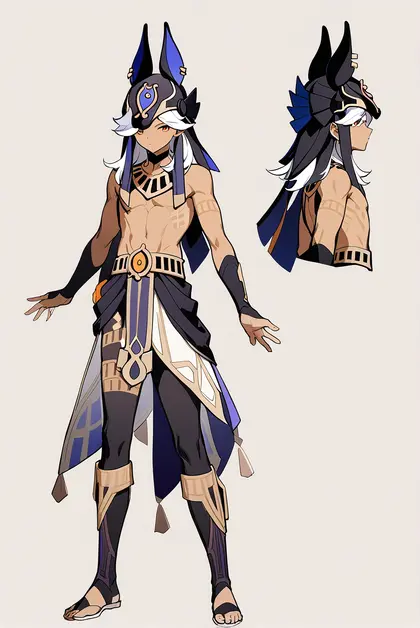 1boy, cyno (genshin impact), genshin impact