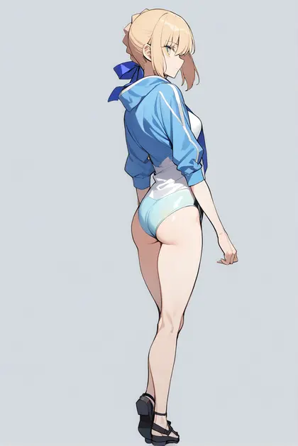 1girl, artoria pendragon (swimsuit archer) (first ascension) (fate), fate/grand order