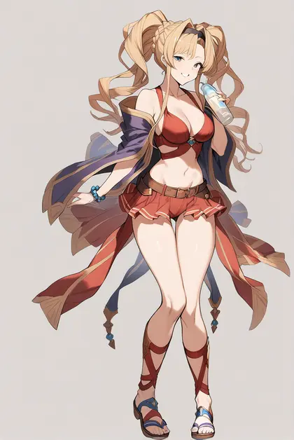 1girl, zeta (summer) (granblue fantasy), granblue fantasy
