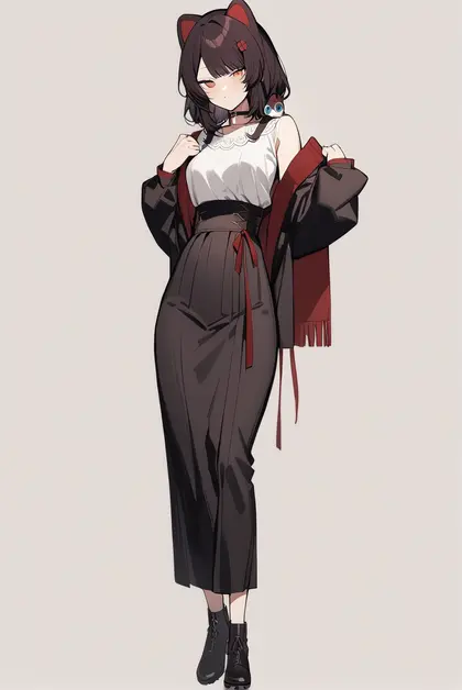 1girl, inui toko, nijisanji