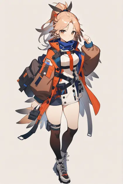 1girl, pinecone (arknights), arknights