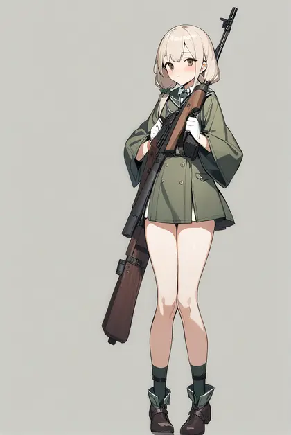 1girl, ppsh-41 (girls' frontline), girls' frontline